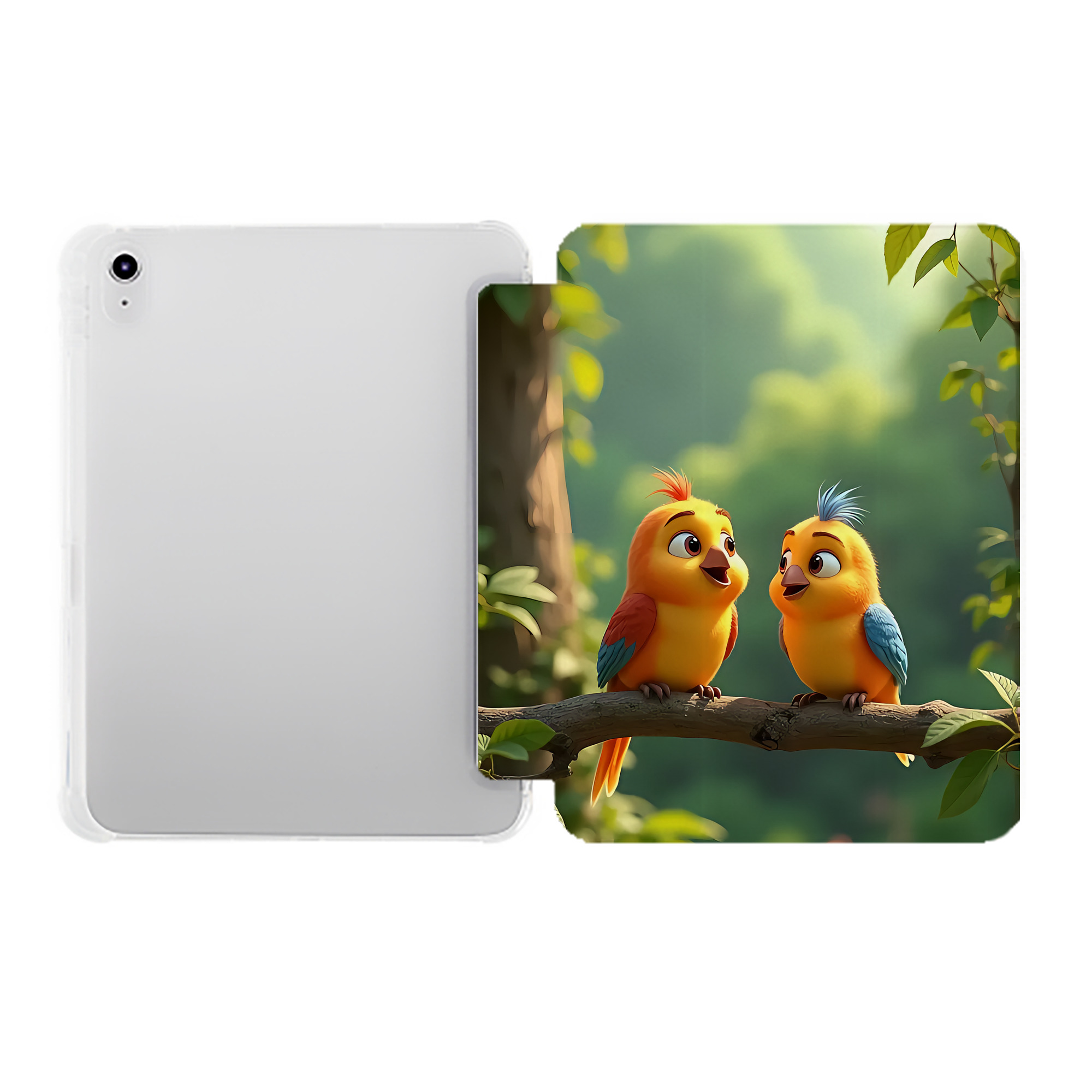 （画像用） Angry Birds アングリーバード IPad ケース ペン収納付き 三つ折りスタンド PUレザー×シリコン 対応機種9.5/10.5/10.9インチ